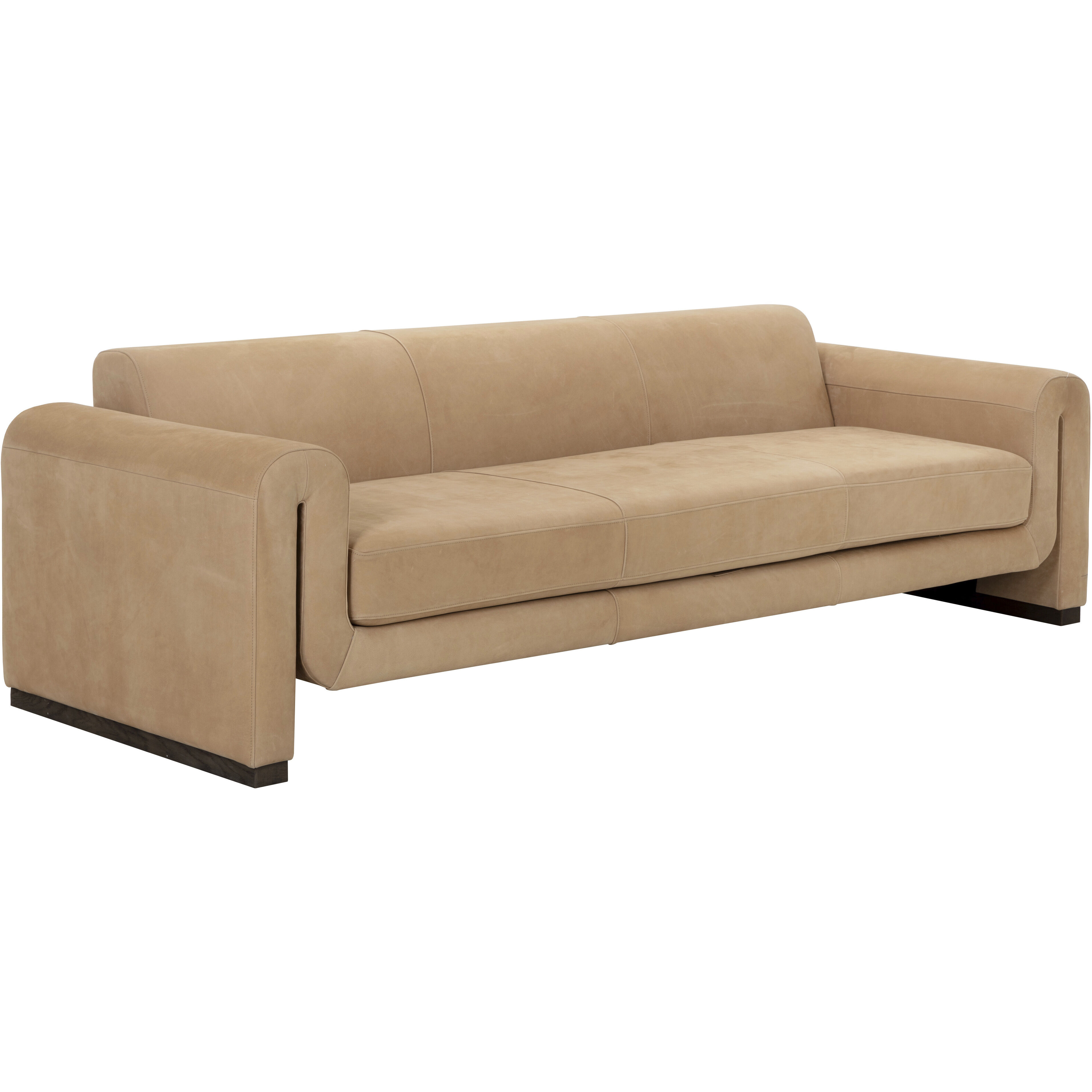 Romer Distressed Brown / Nubuck Tan Leather Sofa